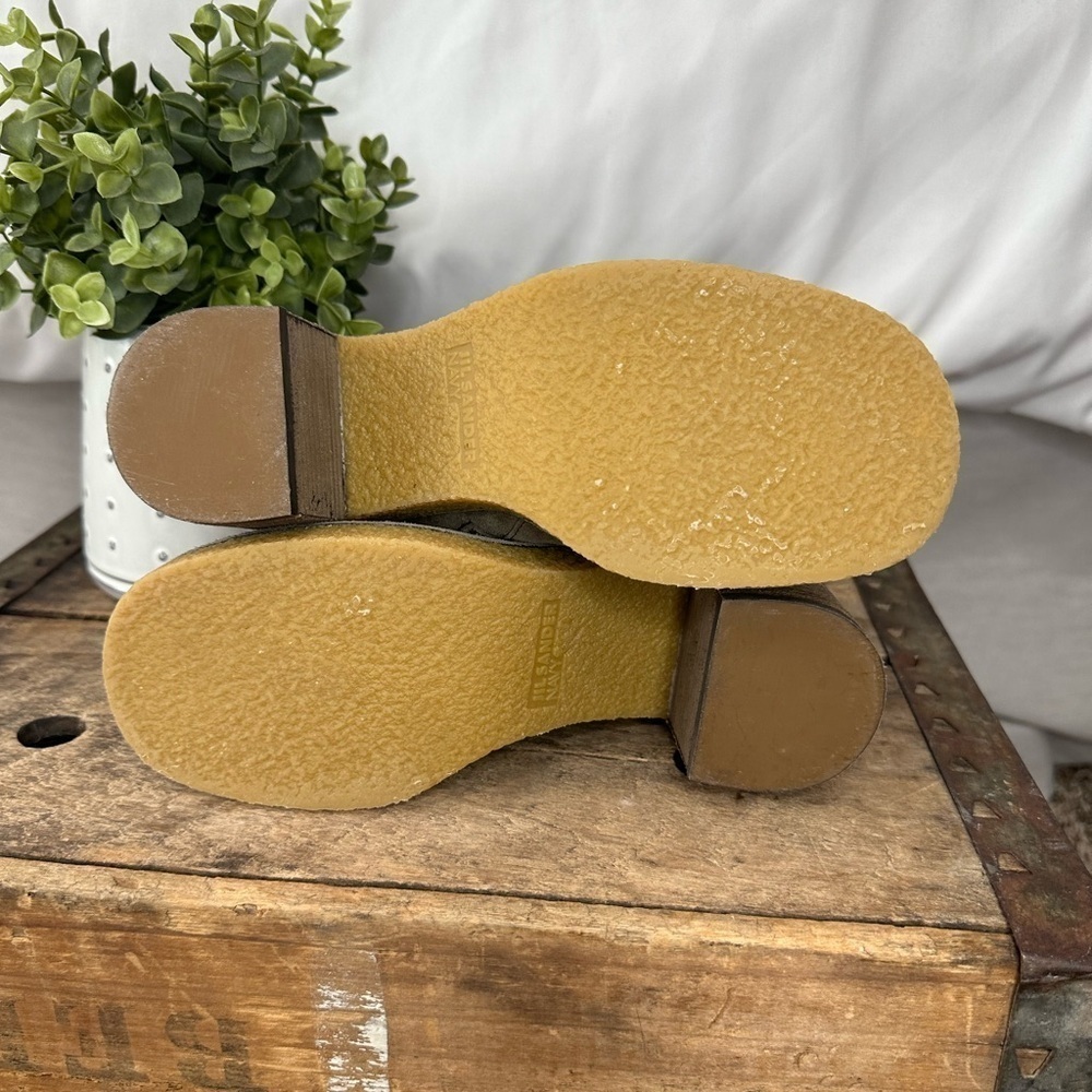 Like New Jil Sander Navy Brown Suede Heeled Bootie Size 35|5 Discontinued - Picture 6 of 7